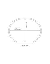 The Minute Cuff, Polished Silver