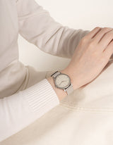 Gray minimalist womens watch