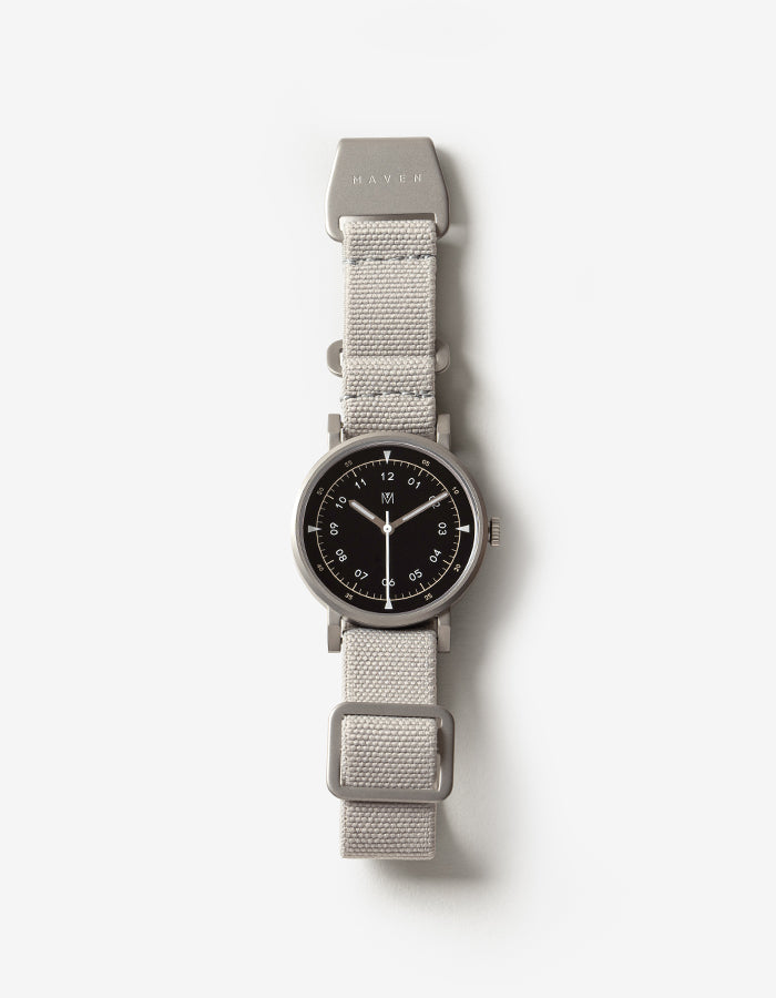 Gray minimalist womens watch