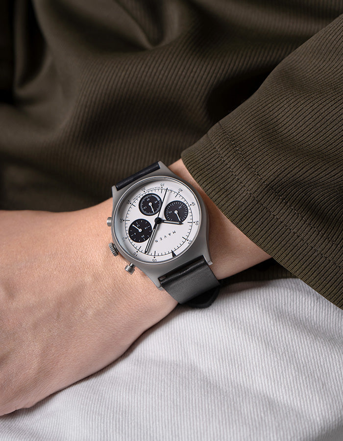 MUS SOLAR C-05 BLACK 40MM + BLACK PARACHUTE STRAP SET