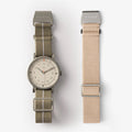 MUS-01 KHAKI P 40MM + SAND PARACHUTE STRAP SET