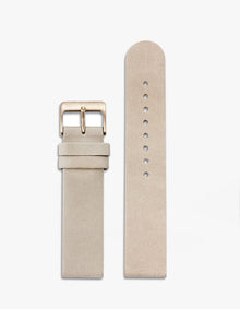 12mm Camel Leather Strap (Rose Gold)