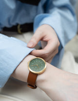 Dusty Olive minimalist womens watch