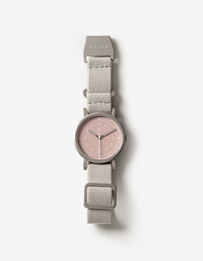 Gray minimalist womens watch