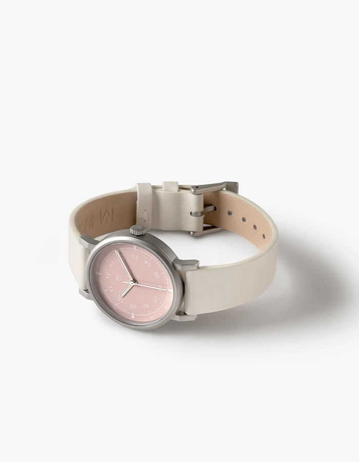 White minimalist womens watch