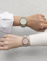 Gray minimalist womens watch