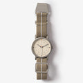 Khaki minimalist womens watch